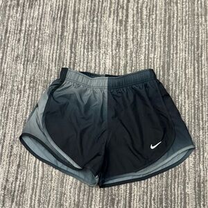 Nike Women's Black and Gray Athletic Shorts